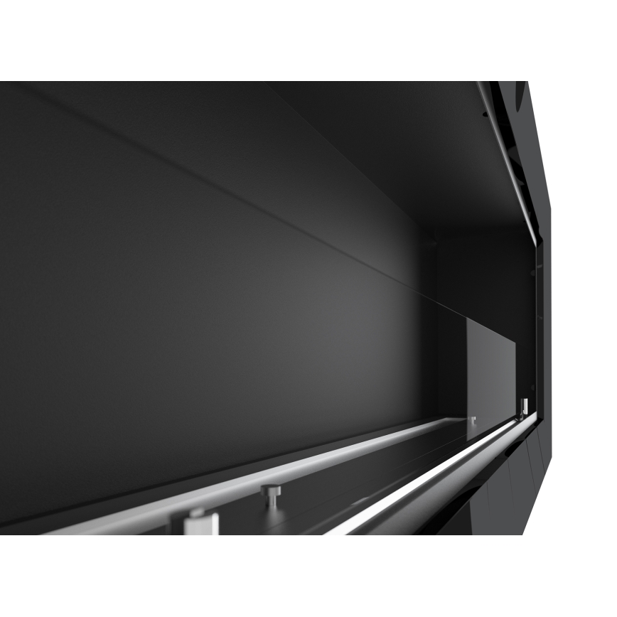 InFire - Lareira BIO incorporada 49x120 cm 3kW preto