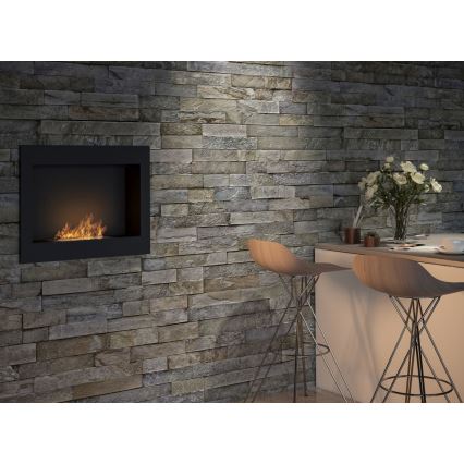 InFire - Lareira BIO Incorporada 49x60 cm 3kW preto