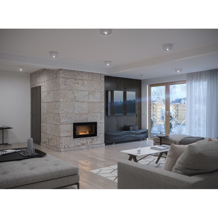 InFire - Lareira BIO Incorporada 49x90 cm 3kW preto