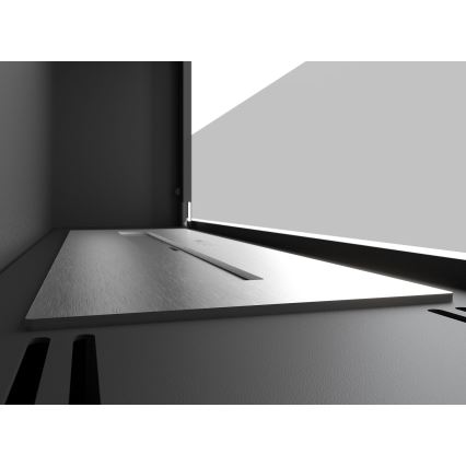 InFire - Lareira BIO Incorporada 49x90 cm 3kW preto