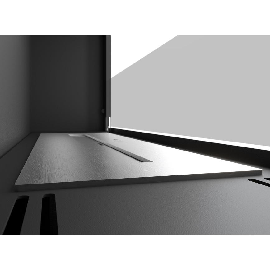 InFire - Lareira BIO Incorporada 49x90 cm 3kW preto