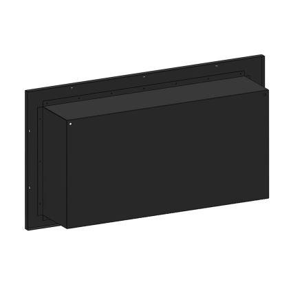 InFire - Lareira BIO Incorporada 49x90 cm 3kW preto