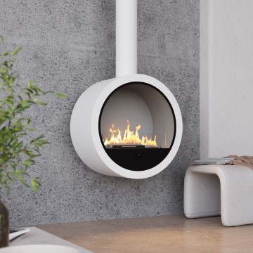 InFire - Lareira BIO suspensa d. 70 cm 3kW branco