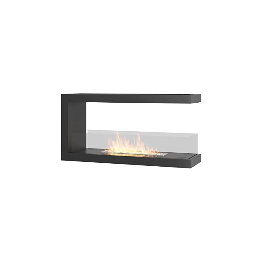 InFire - Lareira de canto BIO 100x50 cm 3kW bifacial