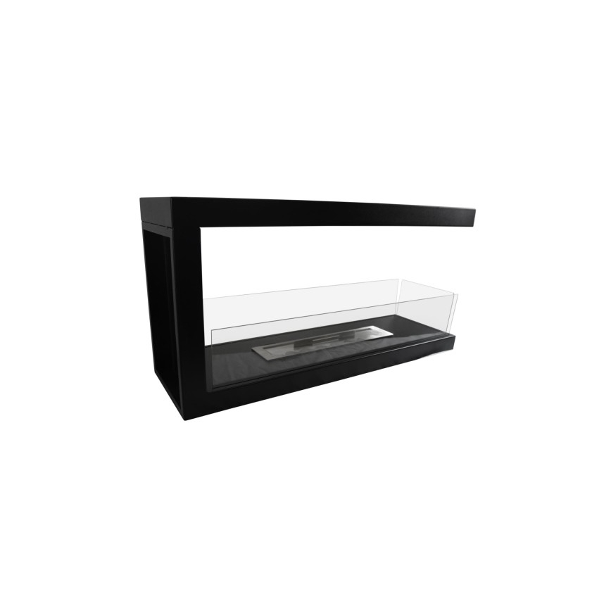 InFire - Lareira de canto BIO 100x50 cm 3kW bifacial