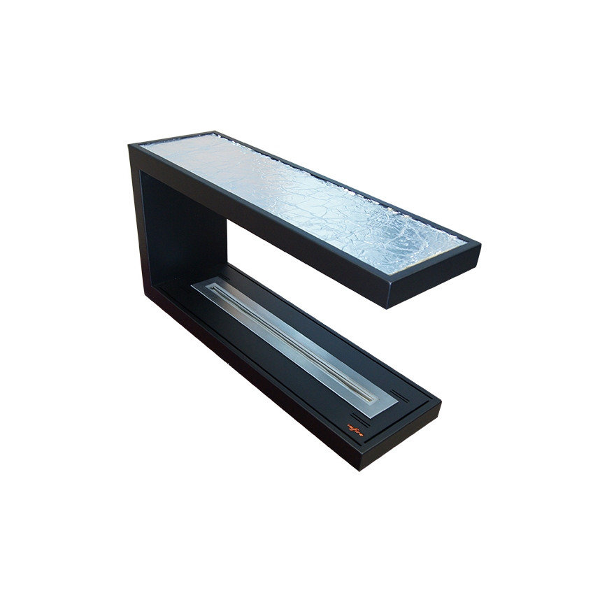 InFire - Lareira de canto BIO 100x50 cm 3kW bifacial