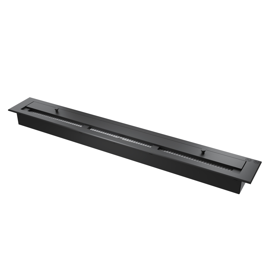 InFire - Lareira de canto BIO 110x45 cm 3kW preto