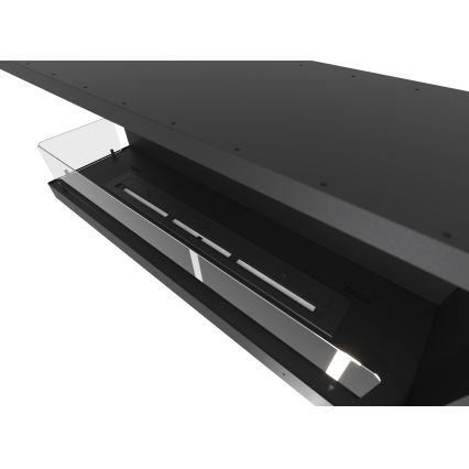 InFire - Lareira de canto BIO 110x45 cm 3kW preto
