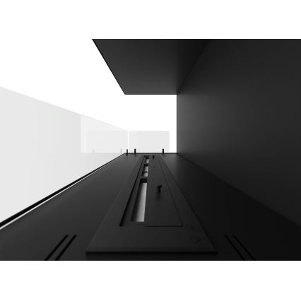 InFire - Lareira de canto BIO 110x45 cm 3kW preto