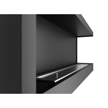 InFire - Lareira de canto BIO 45x120 cm 3kW preto