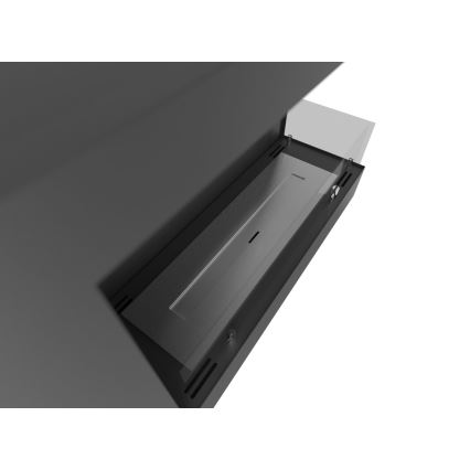 InFire - Lareira de canto BIO 45x60 cm 3kW preto