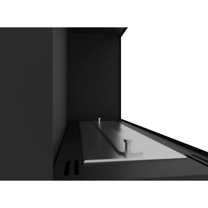 InFire - Lareira de canto BIO 45x60 cm 3kW preto