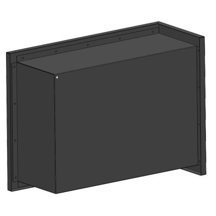 InFire - Lareira de canto BIO 45x60 cm 3kW preto