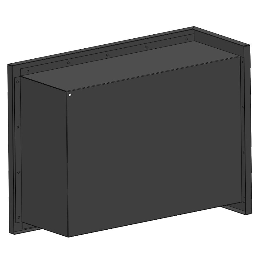 InFire - Lareira de canto BIO 45x60 cm 3kW preto