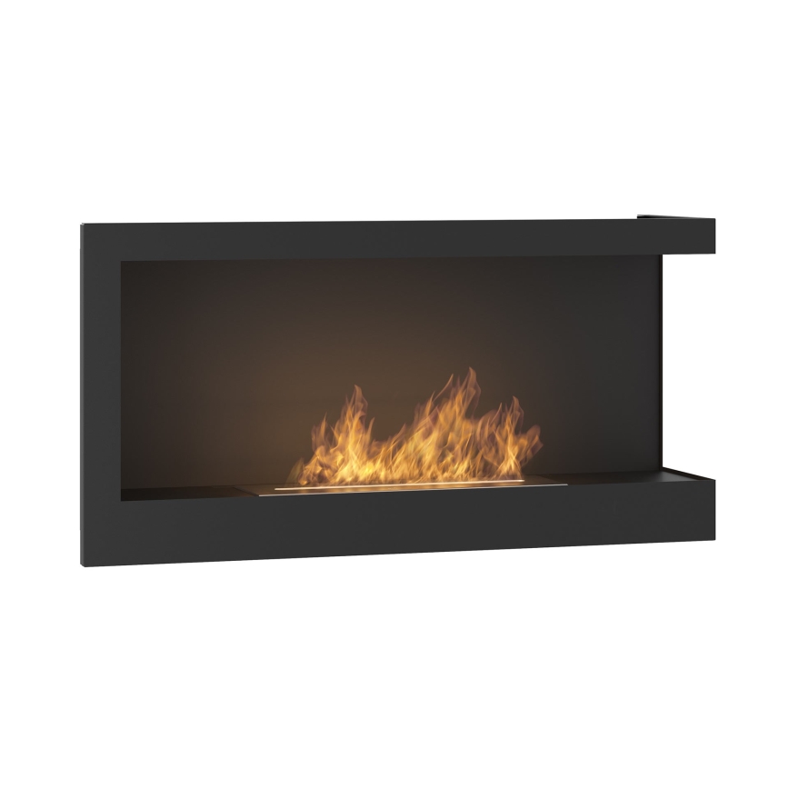 InFire - Lareira de canto BIO 45x90 cm 3kW preto