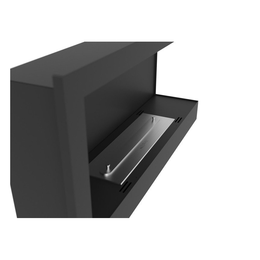 InFire - Lareira de canto BIO 45x90 cm 3kW preto