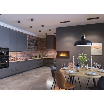 InFire - Lareira de canto BIO 45x90 cm 3kW preto