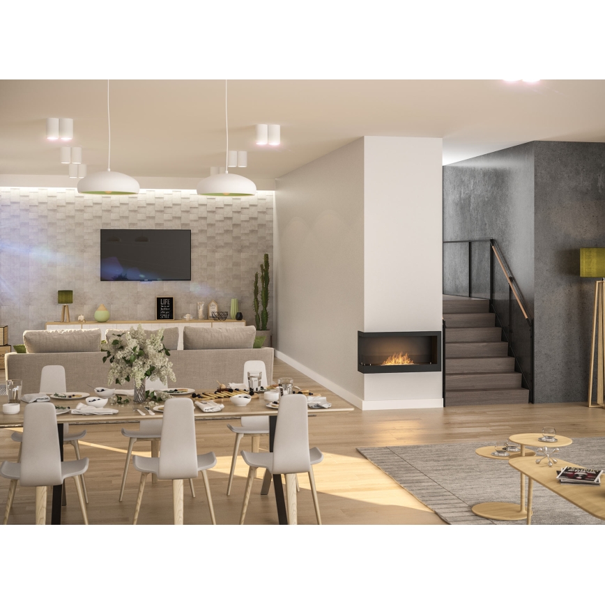 InFire - Lareira de canto BIO 45x90 cm 3kW preto