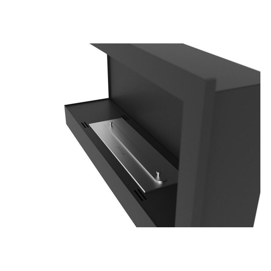 InFire - Lareira de canto BIO 45x90 cm 3kW preto
