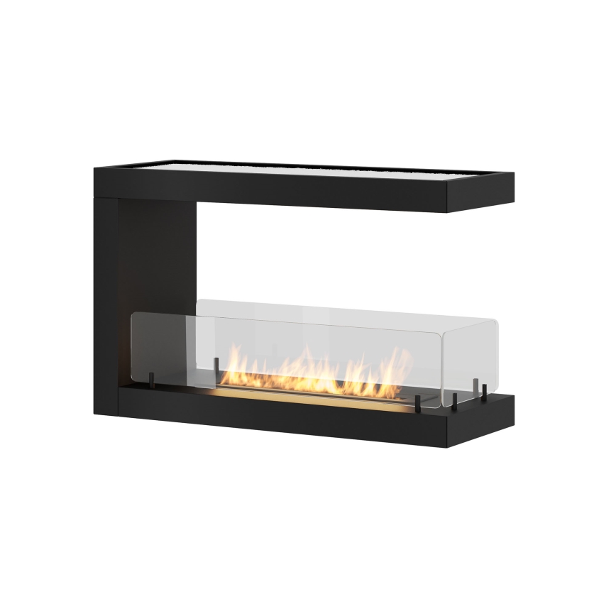 InFire - Lareira de canto BIO 80x50 cm 3kW bifacial