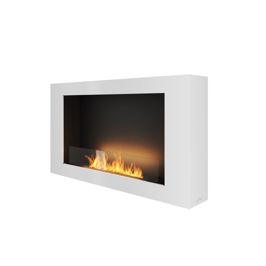 InFire - Lareira de parede BIO 100x56 cm 3kW branco