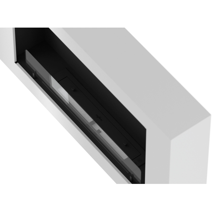 InFire - Lareira de parede BIO 100x56 cm 3kW branco