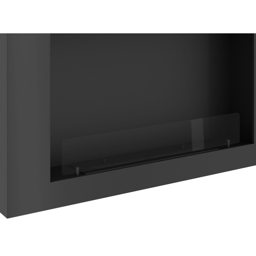 InFire - Lareira de parede BIO 100x56 cm 3kW preto