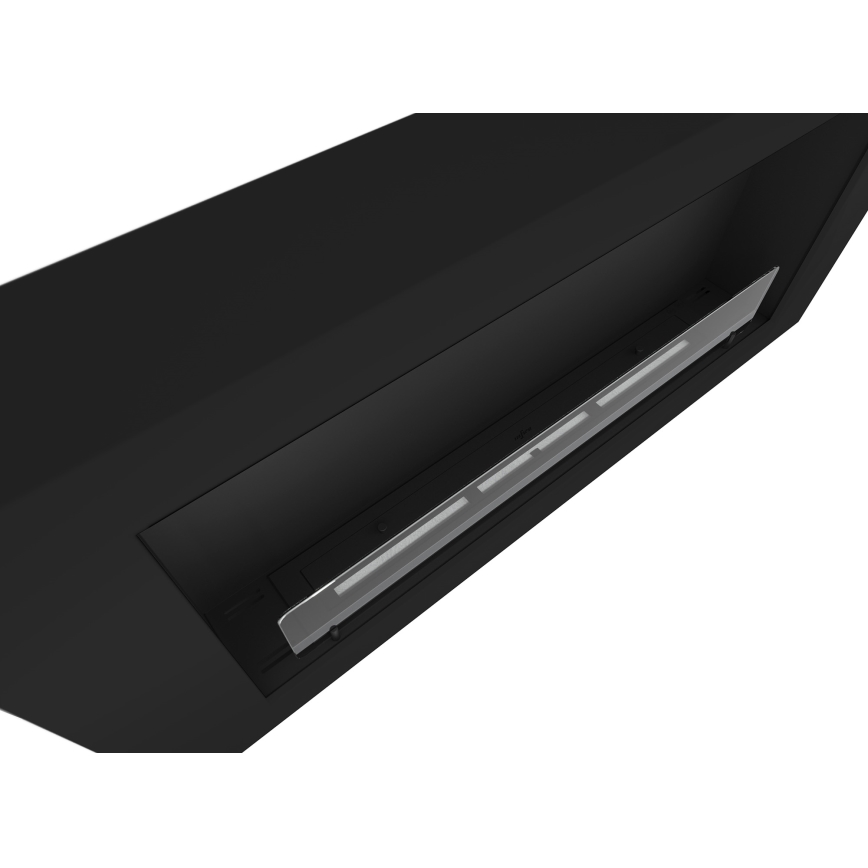 InFire - Lareira de parede BIO 120x56 cm 3kW preto