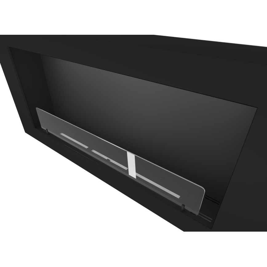 InFire - Lareira de parede BIO 120x56 cm 3kW preto