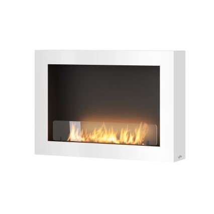 InFire - Lareira de parede BIO 80x56 cm 3kW branco