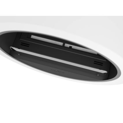 InFire - Lareira de parede BIO d. 70 cm 3kW branco