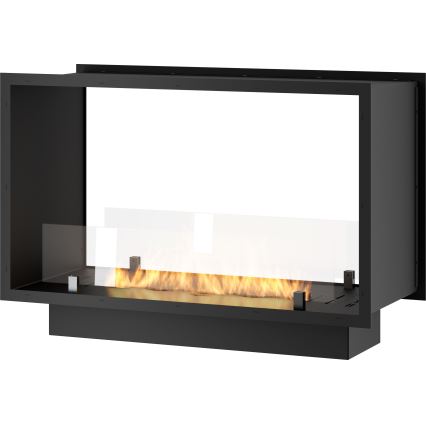 InFire - Lareira embutida BIO 48,5x83,5 cm 3,5kW preto