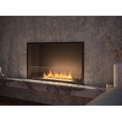 InFire - Lareira embutida BIO 49,4x84,4 cm 3,5kW preto