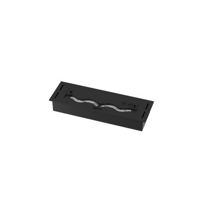 InFire - Lareira embutida BIO 7,5x50 cm 3,5kW preto