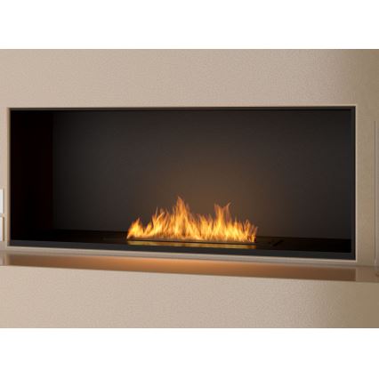 InFire - Lareira embutida BIO 7,5x60 cm 3,5kW preto