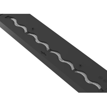 InFire - Lareira embutida BIO 7,5x80 cm 6kW preto