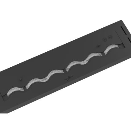 InFire - Lareira embutida BIO 7,5x80 cm 6kW preto