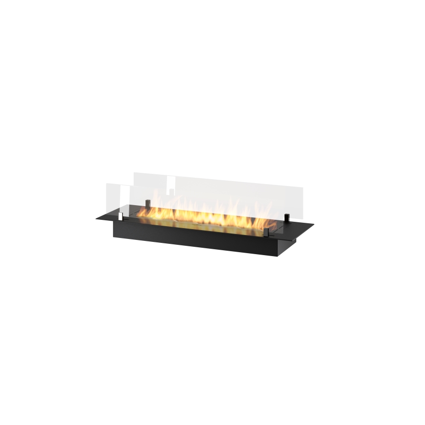 InFire - Lareira embutida BIO 8,5x100 cm 6kW preto
