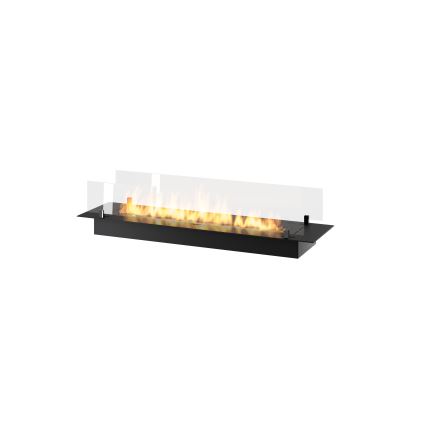 InFire - Lareira embutida BIO 8,5x120 cm 6kW preto