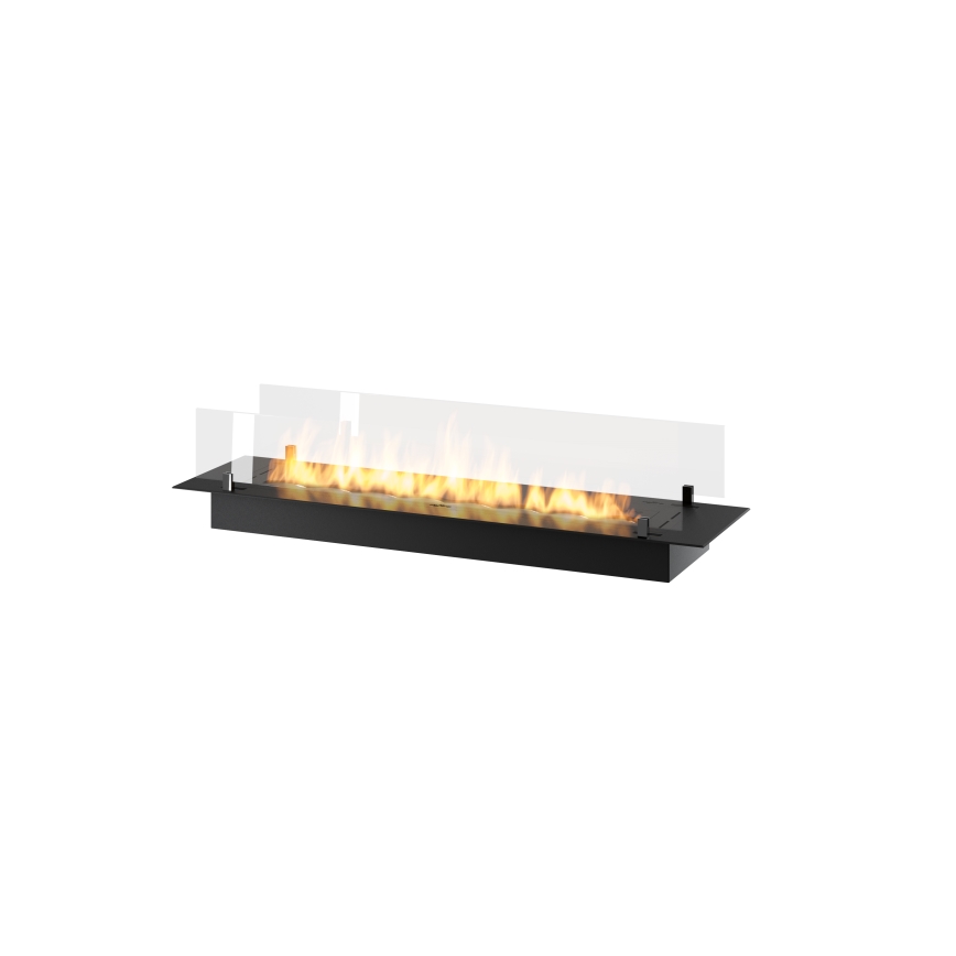 InFire - Lareira embutida BIO 8,5x120 cm 6kW preto
