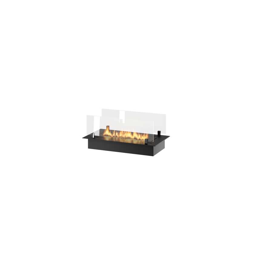 InFire - Lareira embutida BIO 8,5x60 cm 3,5kW preto