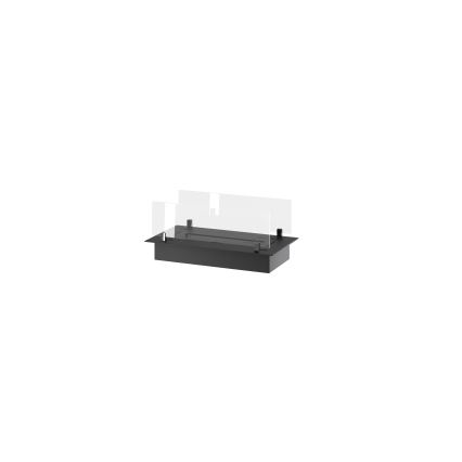 InFire - Lareira embutida BIO 8,5x60 cm 3,5kW preto