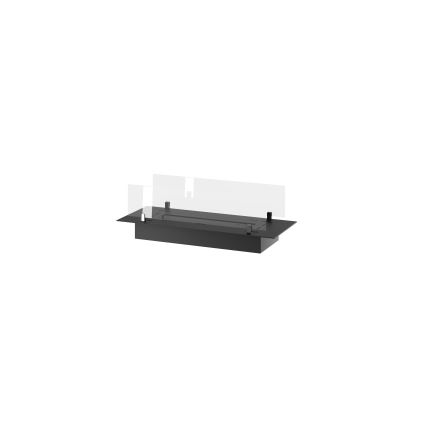 InFire - Lareira embutida BIO 8,5x80 cm 3,5kW preto
