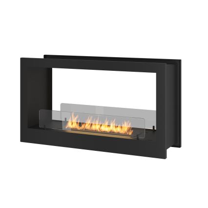 InFire - Lareira integrada BIO 90x50 cm 3kW bifacial