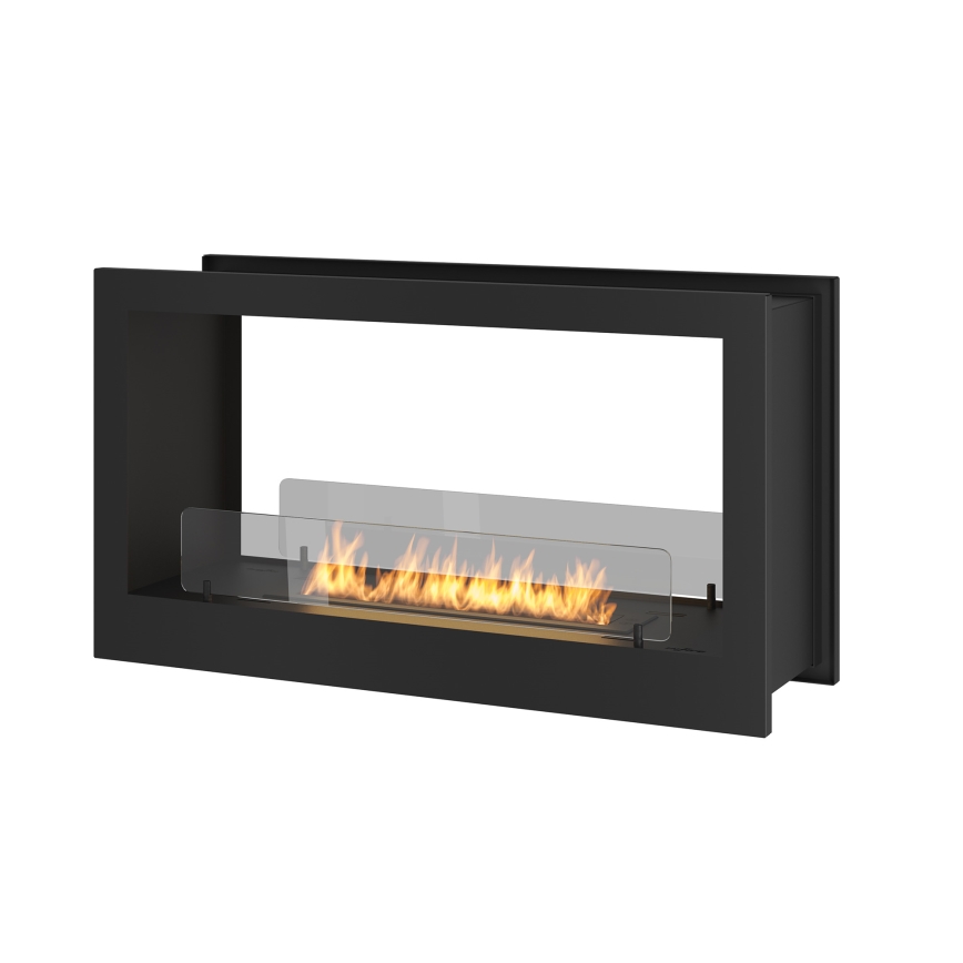 InFire - Lareira integrada BIO 90x50 cm 3kW bifacial