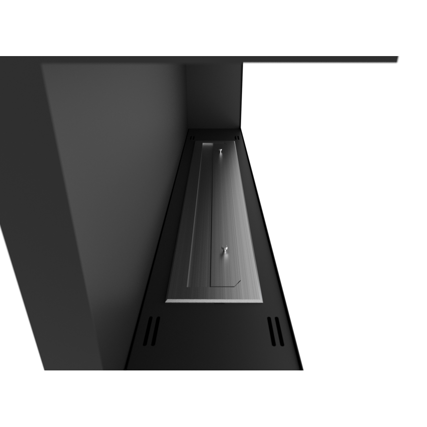 InFire - Lareira para canto BIO 45x120 cm 3kW preto