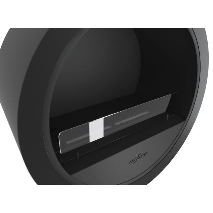 InFire - Lareira suspensa BIO d. 70 cm 3kW preto