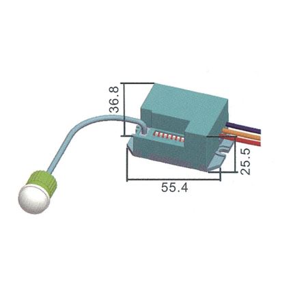 Infra-sensor de movimento PIR B 800W/230V