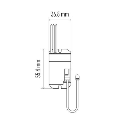 Infra-sensor de movimento PIR B 800W/230V