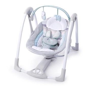 Ingenuidade - Baloiço de bebé com adaptador e melodia ABERNATHY